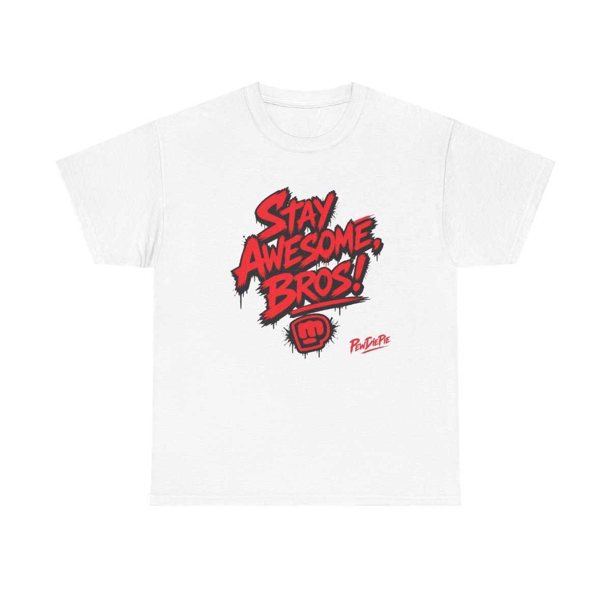 PewDiePie "Stay Awesome, Bros!" Unisex Tee
