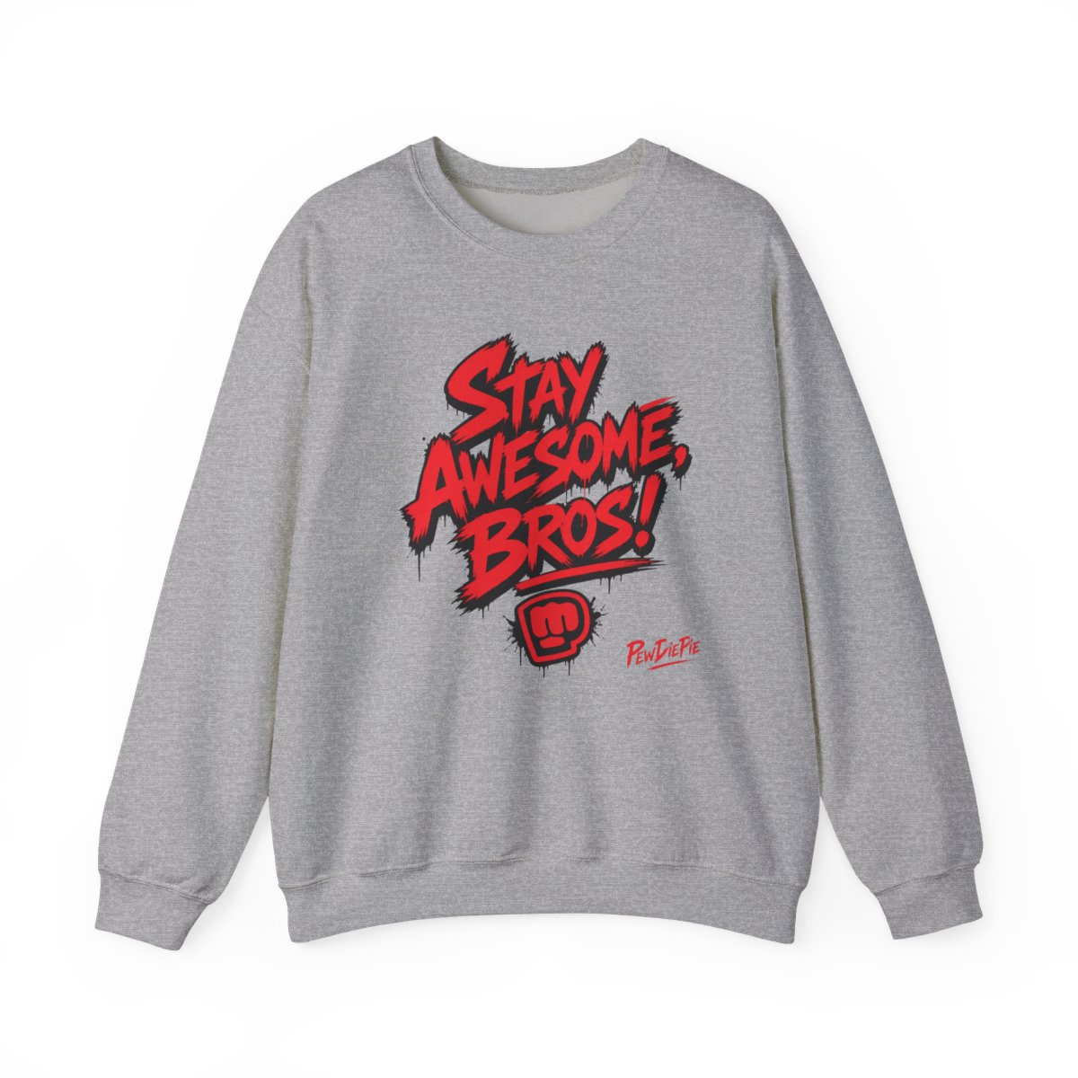 PewDiePie "Stay Awesome, Bros!" Crewneck