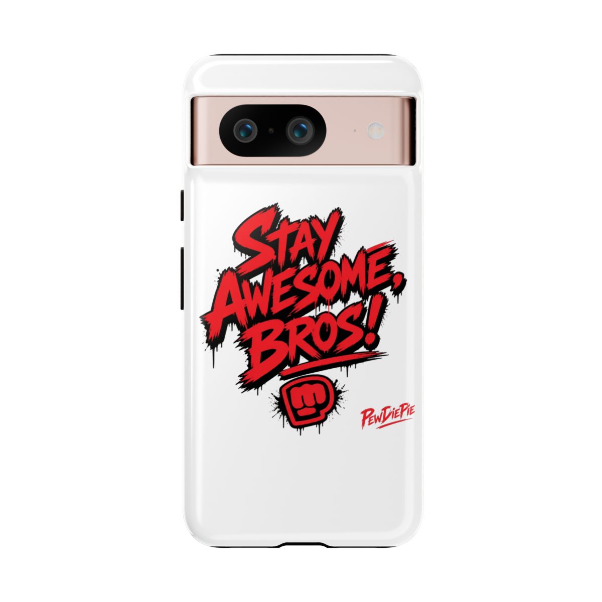 PewDiePie "Stay Awesome, Bros!" Phone Case - alternate angle 1, merchandise