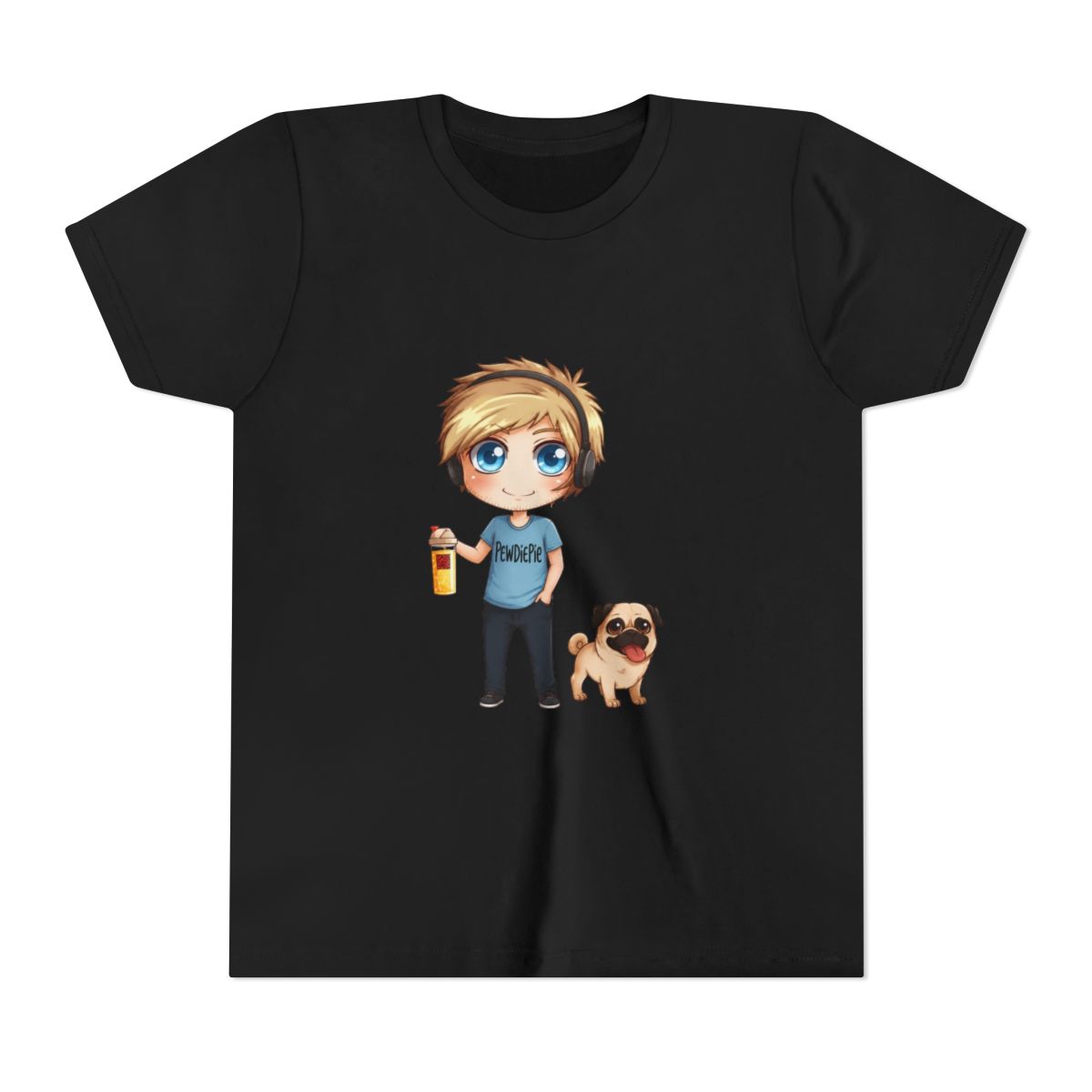 Anime PewDiePie Kids T Shirt