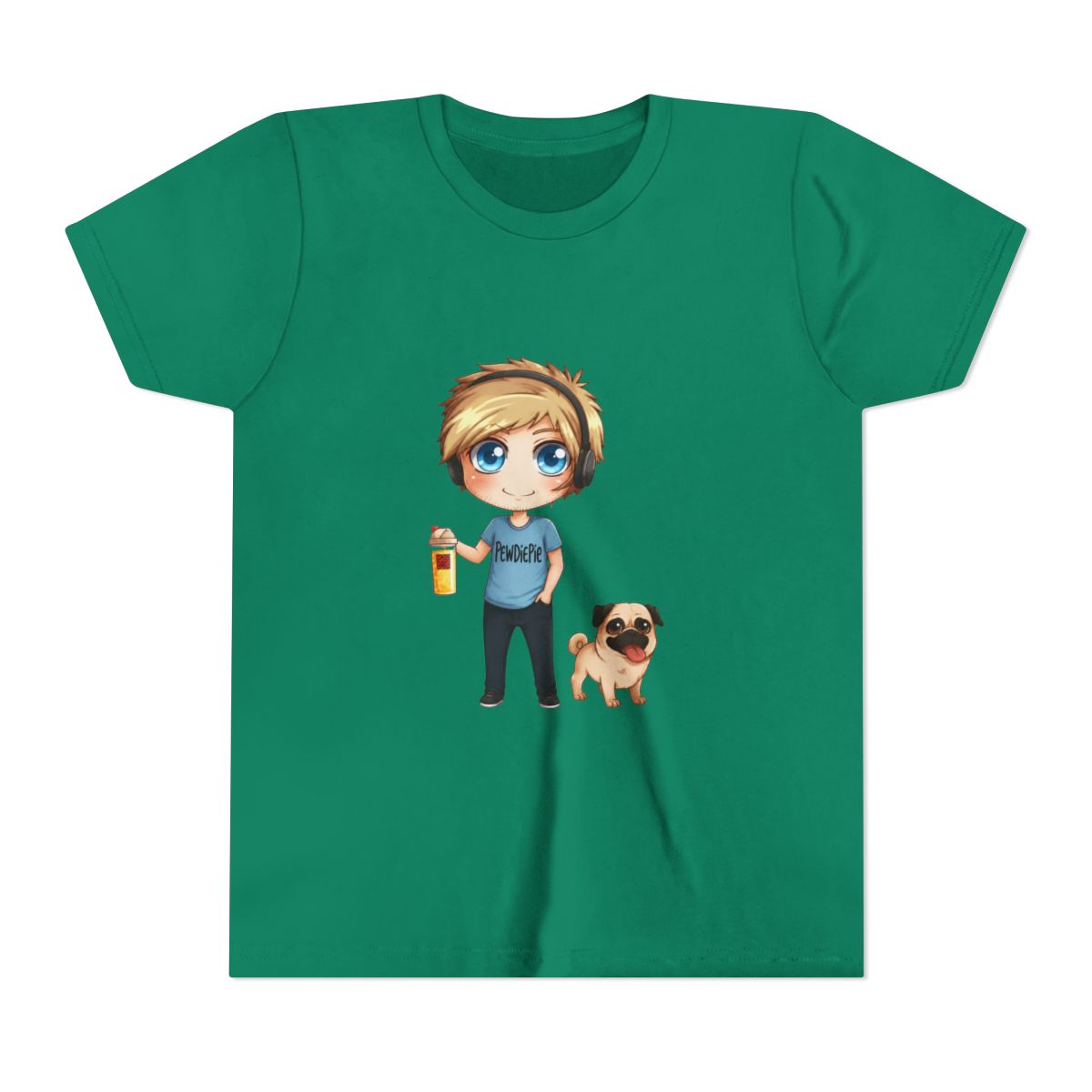 Anime PewDiePie Kids T Shirt - alternate angle 2, merchandise