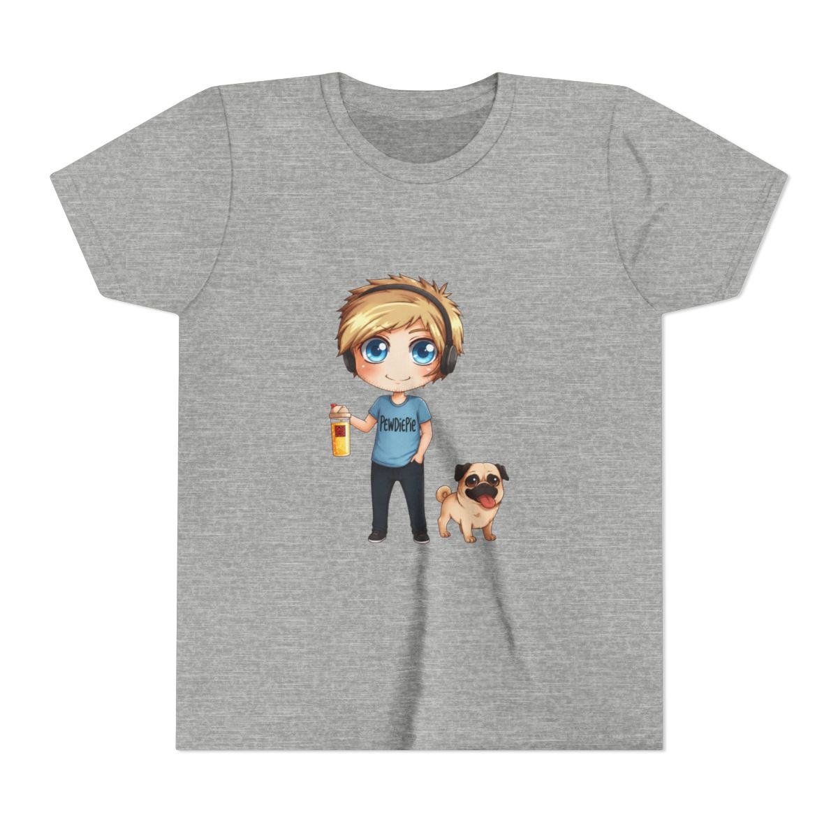 Anime PewDiePie Kids T Shirt - alternate angle 3, merchandise