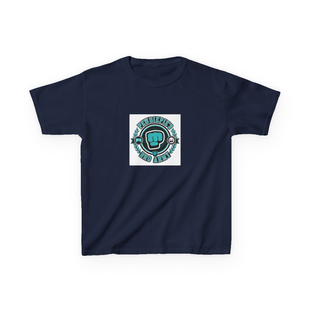 PewDiePie "Bro Army" Unisex Kids Tee - alternate angle 5, merchandise