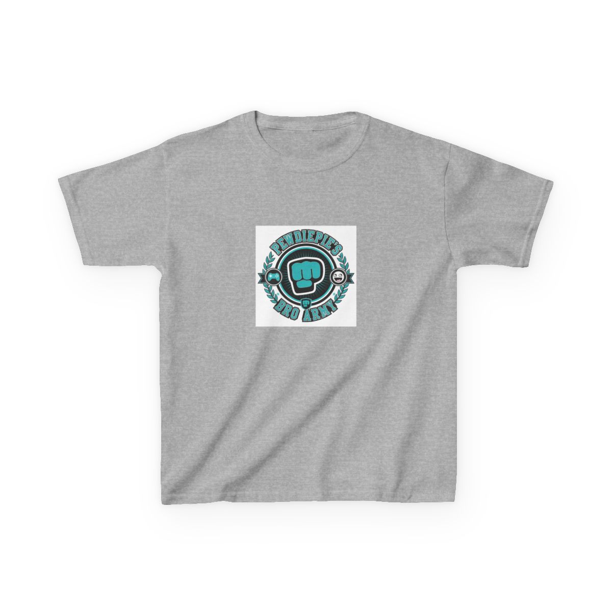 PewDiePie "Bro Army" Unisex Kids Tee - alternate angle 3, merchandise