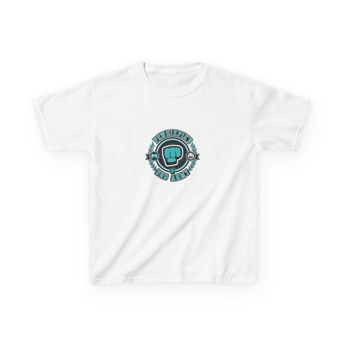 PewDiePie "Bro Army" Unisex Kids Tee - alternate angle 2, merchandise