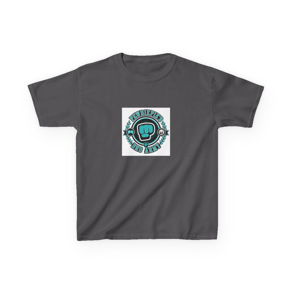 PewDiePie "Bro Army" Unisex Kids Tee - alternate angle 4, merchandise