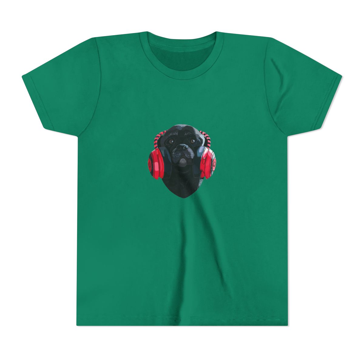 PewDiePie Edgar Headphones Kids T Shirt - Gaming Brofist Fan Gear - alternate angle 4, merchandise