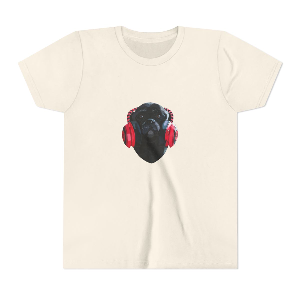 PewDiePie Edgar Headphones Kids T Shirt - Gaming Brofist Fan Gear - alternate angle 3, merchandise