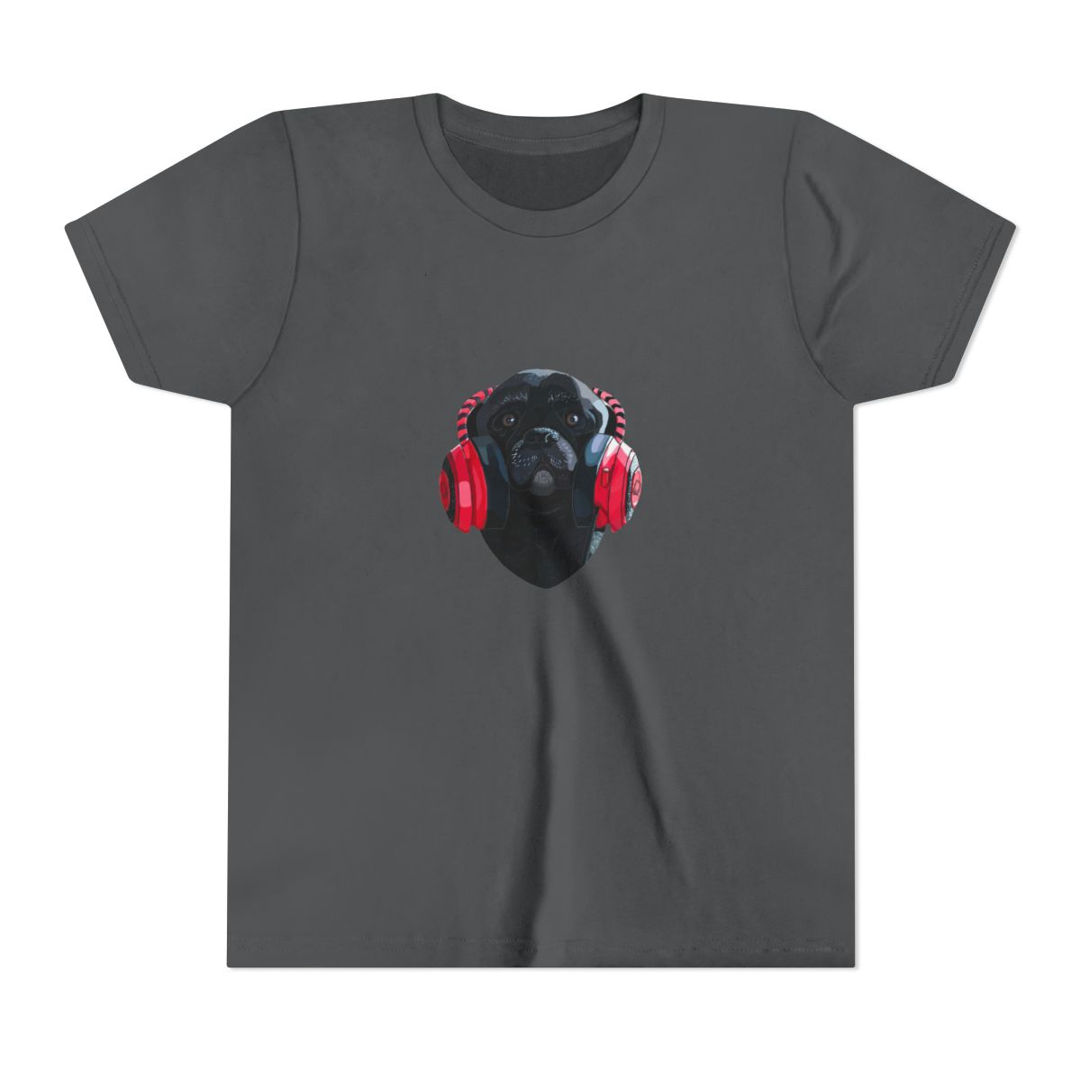 PewDiePie Edgar Headphones Kids T Shirt - Gaming Brofist Fan Gear - alternate angle 2, merchandise