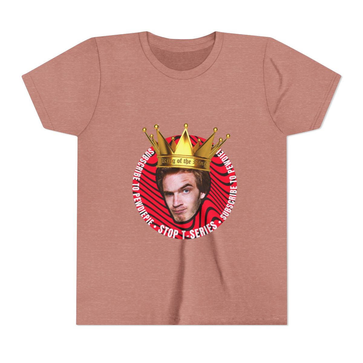 Pewdiepie VS T-Series Kids T Shirt - alternate angle 3, merchandise