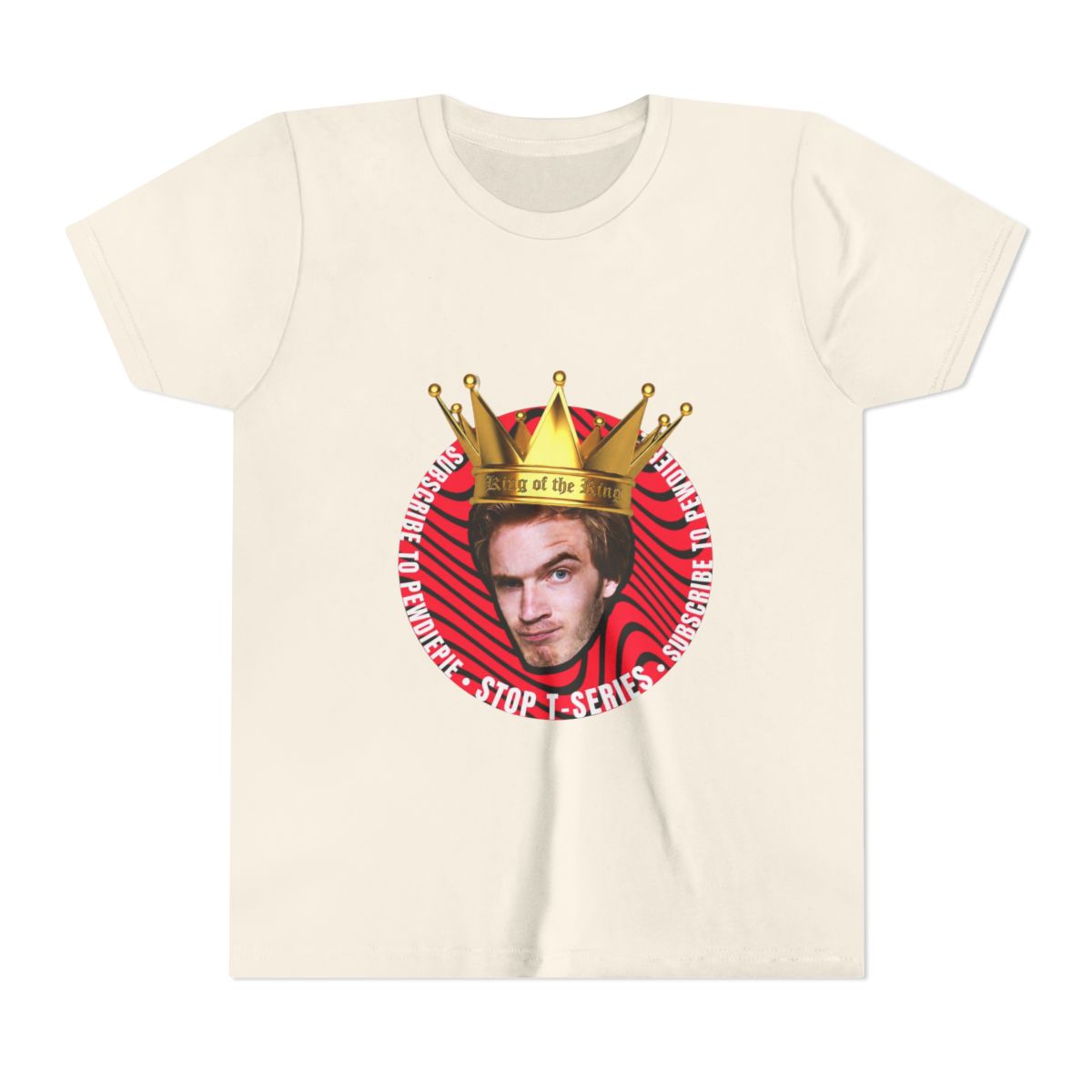 Pewdiepie VS T-Series Kids T Shirt - alternate angle 4, merchandise