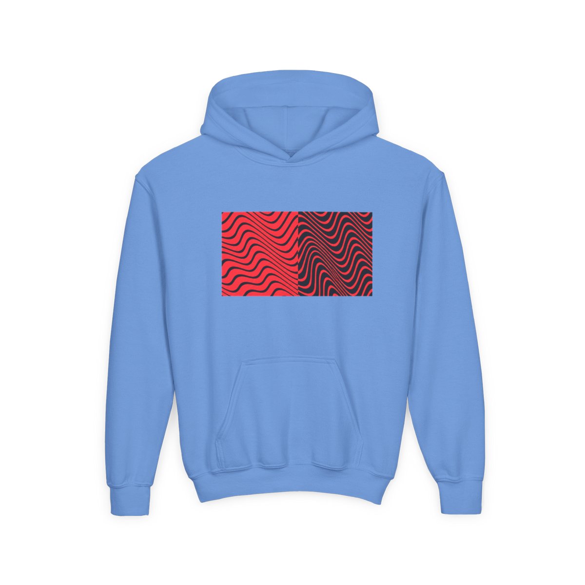 PewDiePie Wavy Pattern Kids Hoodie - alternate angle 4, merchandise