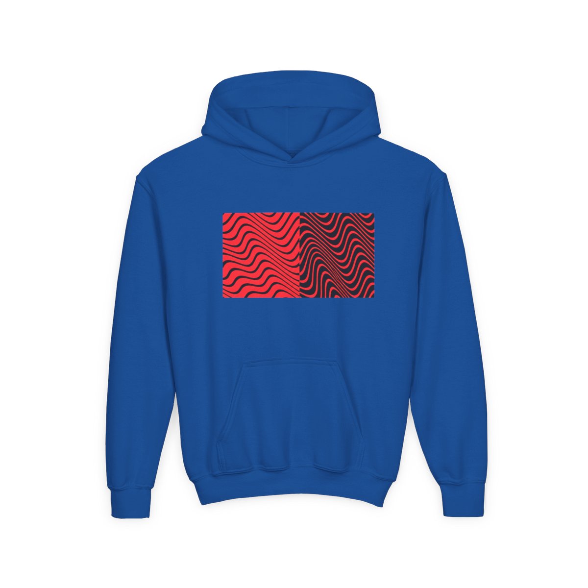 PewDiePie Wavy Pattern Kids Hoodie - alternate angle 5, merchandise