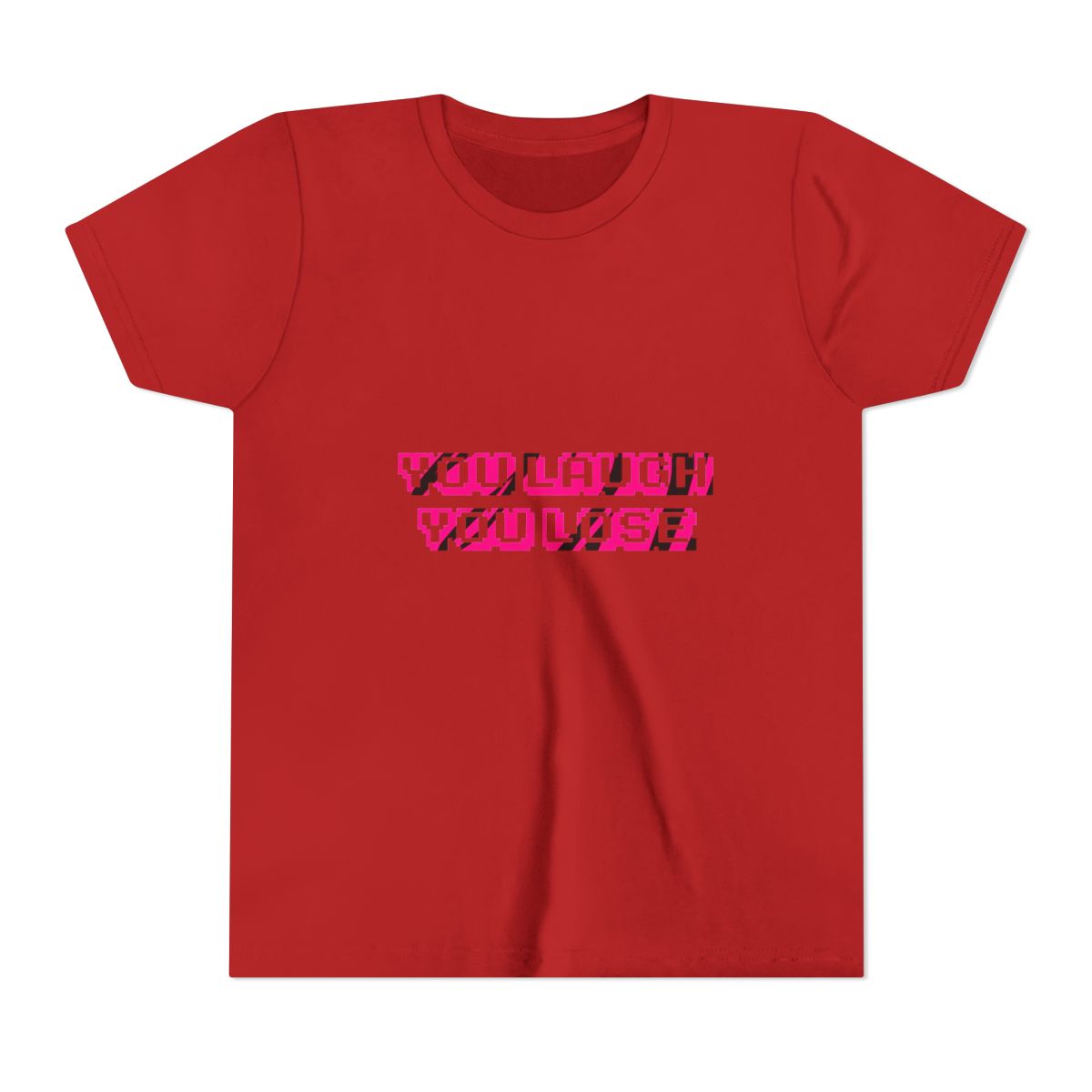 You Laugh You Lose Pewdiepie pewds Kids T Shirt - alternate angle 3, merchandise